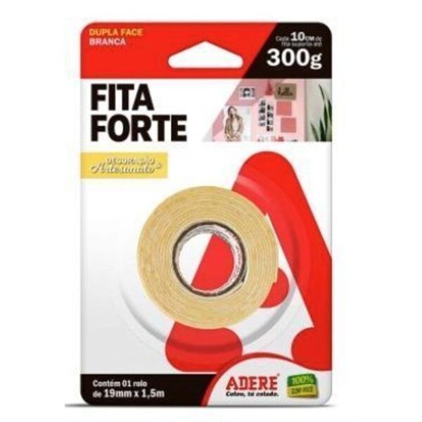 FITA DUPLA FACE ARTESANATO 19MMX1,5M ADERE