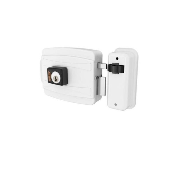 FECHADURA ELETRICA CIL80MM BRANCO STAM
