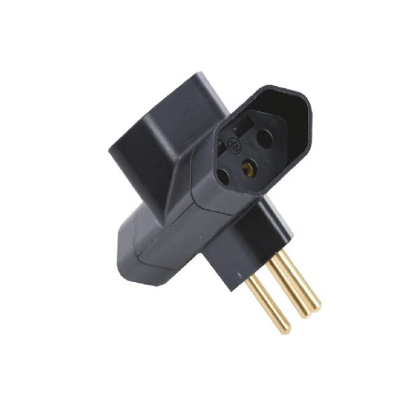 PLUGUE "T" 10A 2P+T PRETO TRAMONTINA