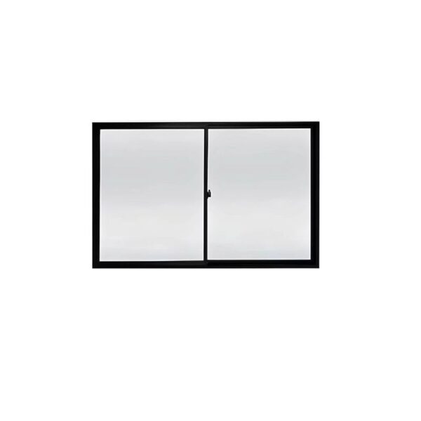 JANELA 100X100 2FL VID LISO PRETO SLIM LIDER