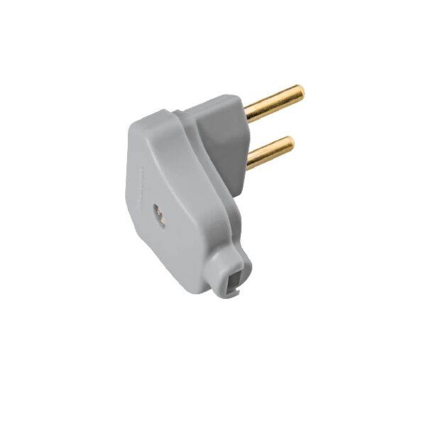 PLUGUE ANGULAR 10A 2P CINZA TRAMONTINA