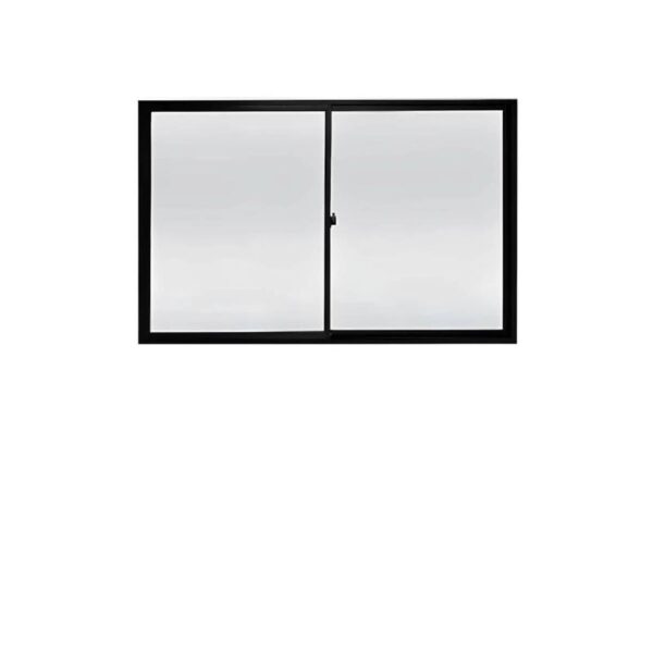 JANELA 100X150 2FL VID LISO PRETO SLIM LIDER