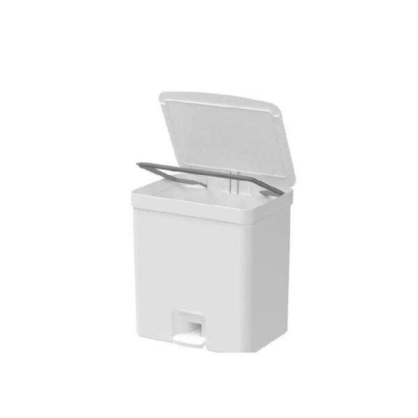 LIXEIRA C/ PEDAL TRIUM BRANCO 20 L OU