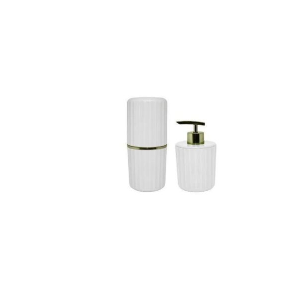 CONJUNTO PARA BANHEIRO GROOVE BRANCO OU