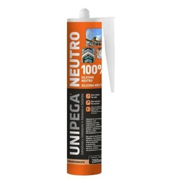 SILICONE NEUTRO INCOLOR BR CARTUCHO 280ML UNIPEGA