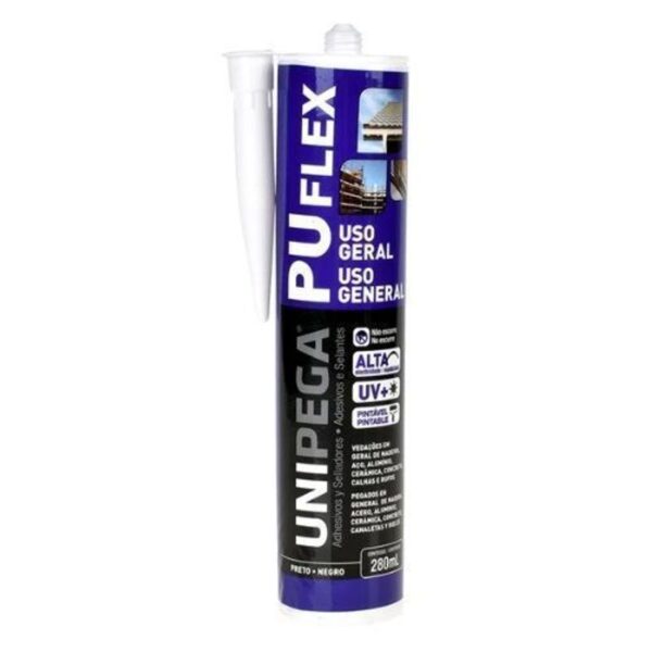 SELANTE PU FLEX UG PRETO CARTUCHO 280ML UNIPEGA