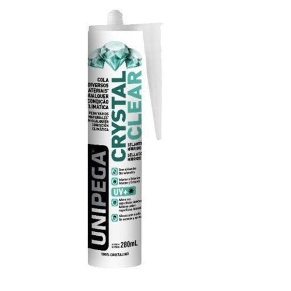 SELANTE HIBRIDO CRYSTAL CLEAR CARTUCHO 280ML288G UNIPEGA