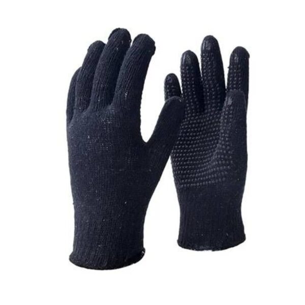 LUVA DE MALHA PRETA PIGMENTADA CARBOGRAFITE