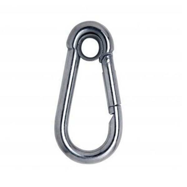 MOSQUETAO TRAVA SIMPLES C OLHAL 8 X 80MM CARBOGRAFITE