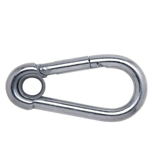 MOSQUETAO TRAVA SIMPLES C OLHAL 9 X 90MM CARBOGRAFITE