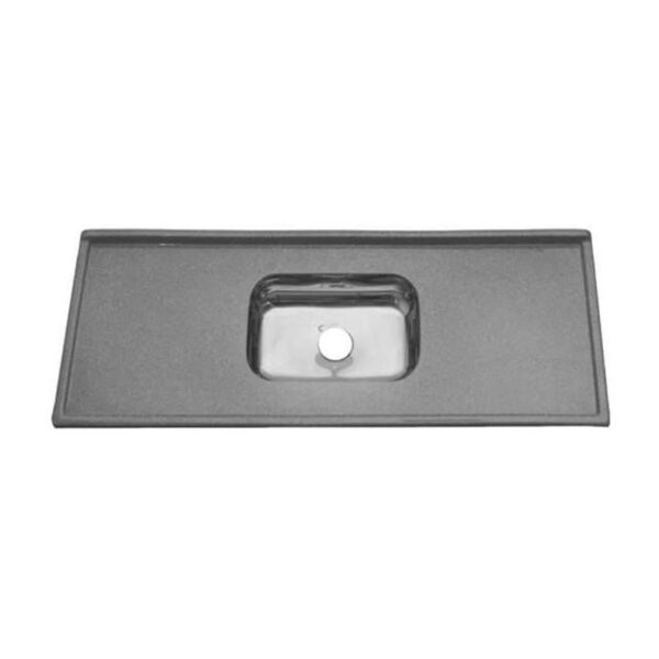 PIA C/ CUBA INOX 140X54 CINZA REAL DECORALITA