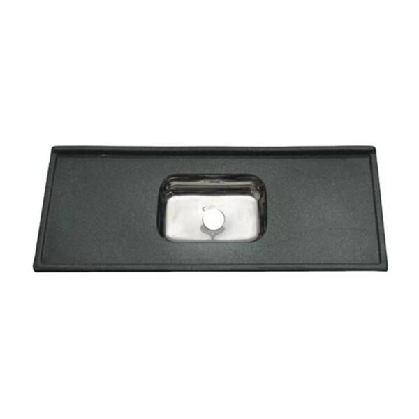 PIA C/ CUBA INOX 140X54 VERDE ROMANO DECORALITA