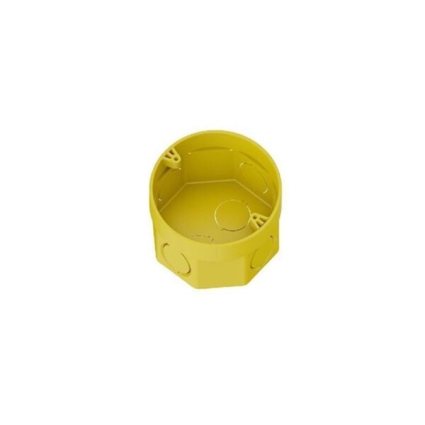 CAIXA DE LUZ OCTAGONAL 3X3 AMARELA TFLEX TIGRE