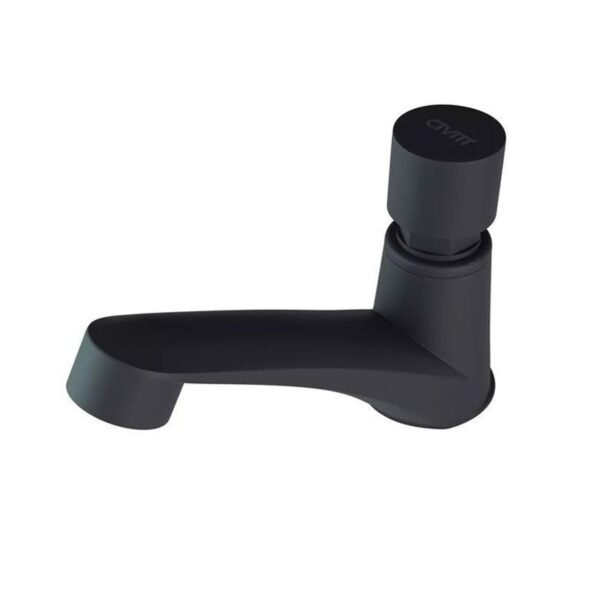 TORNEIRA LAVATORIO ABS PRETO FOSCO AUTO TEMPORIZADA CIVITT