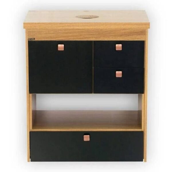 TOUCADOR GIANNI 0,60 FREIJOPRETO FOSCO CORSO