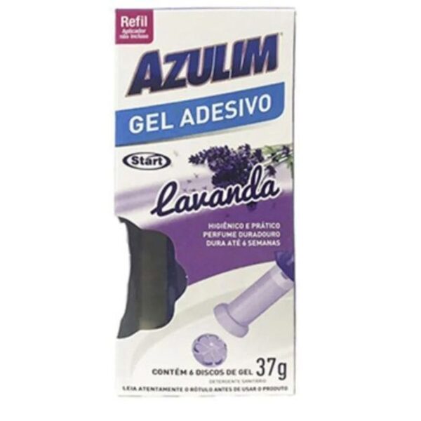 GEL ADESIVO REFIL LAVANDA 37G AZULIM START