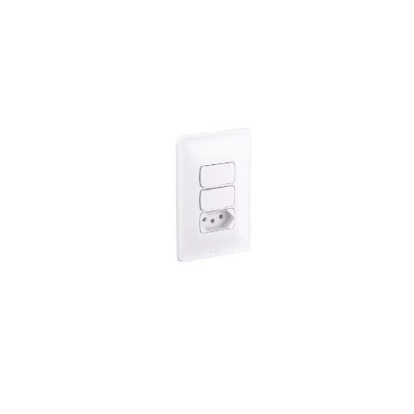 1 INTERRUPTOR SIMPLES 1 INT PAR 10A 1 TOM 2PT 10A 250V 4X2 ZEFFIA LEGRAND