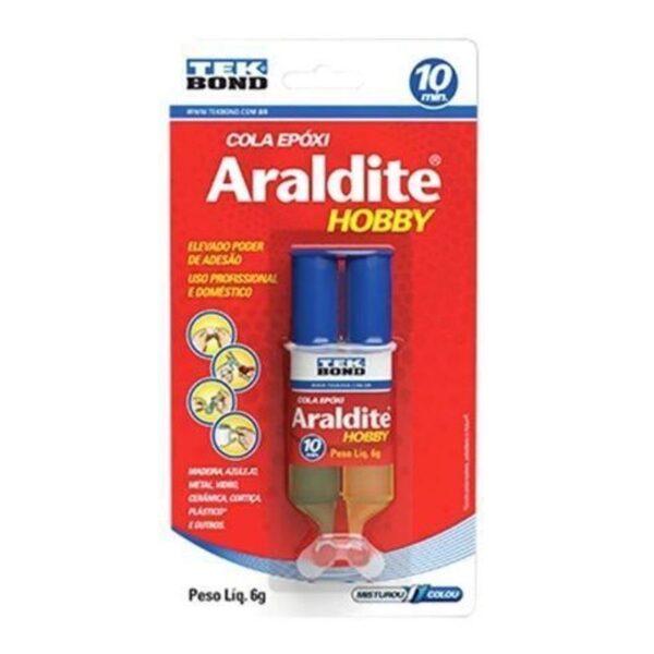 ADESIVO ARALDITE HOBBY 6G SERINGA BL TEKBOND