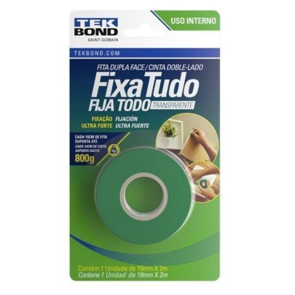 FITA ACR DUP FACE INT 19MMX2M BL TEKBOND