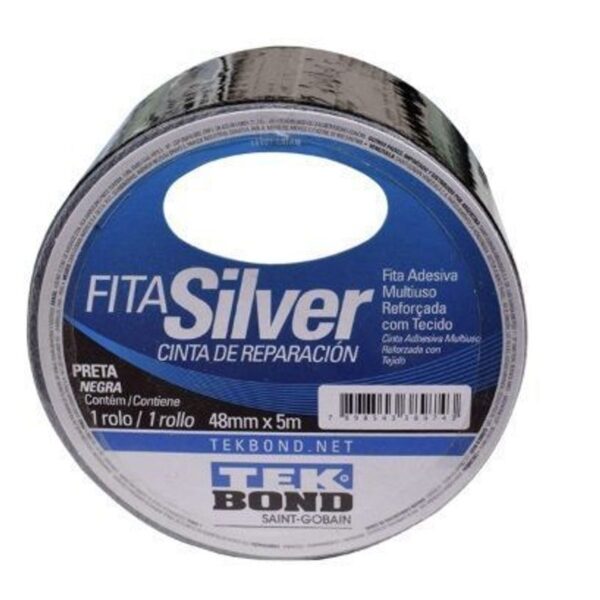 FITA SILVER PRETA 48MMX5M TEKBOND