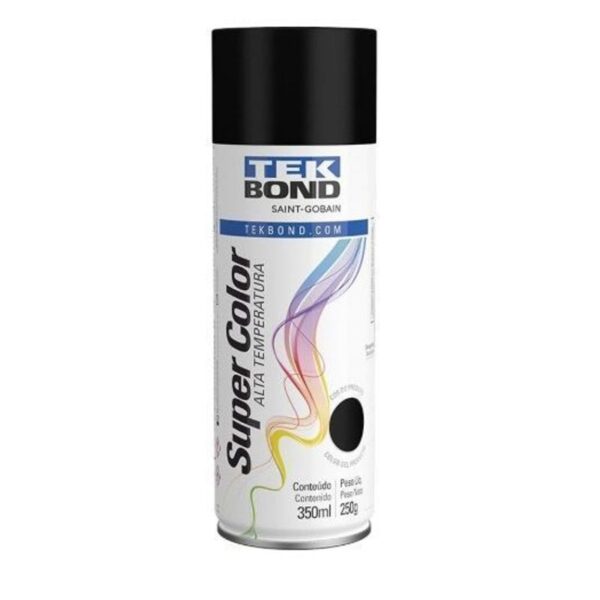 TINTA PRET FOSCO ALT TEMP 350 ML250G TEKBOND