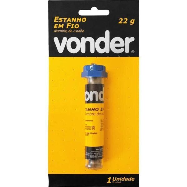 ESTANHO FIO 1MM 63X37 TUBINHO 25G VONDER