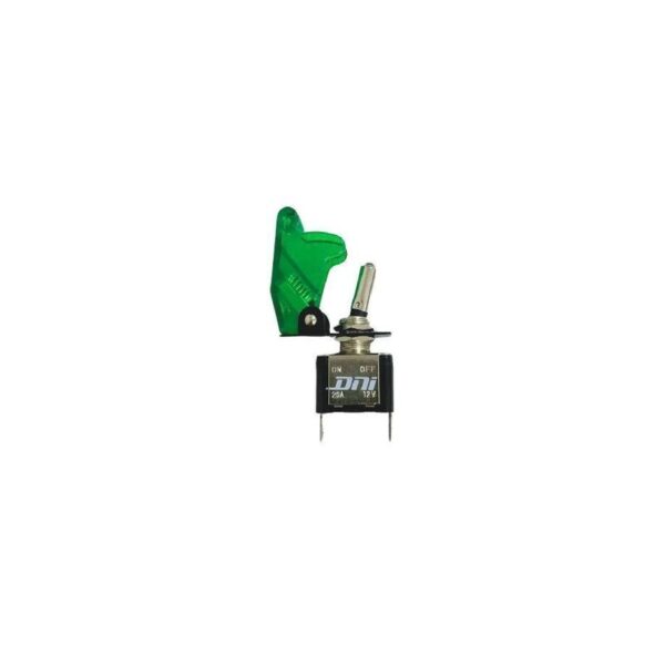 CHAVE COM ILUMINACAO TIPO GATILHO CACA VERDE ON-OFF 12V 400W COMUTADORA DNI