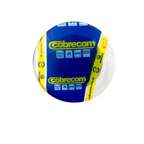 CABO FLEXICOM 10,0MM2 BRANCO RL 100MT COBRECOM