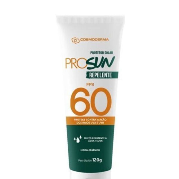 PROTETOR SOLAR PROSUN FPS 60 CREPELENTE 120G COSMODERMA