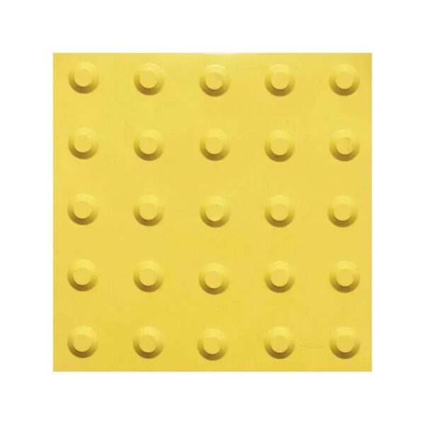 PISO TATIL 25X25CM ALERTA AMARELO KAPAZI