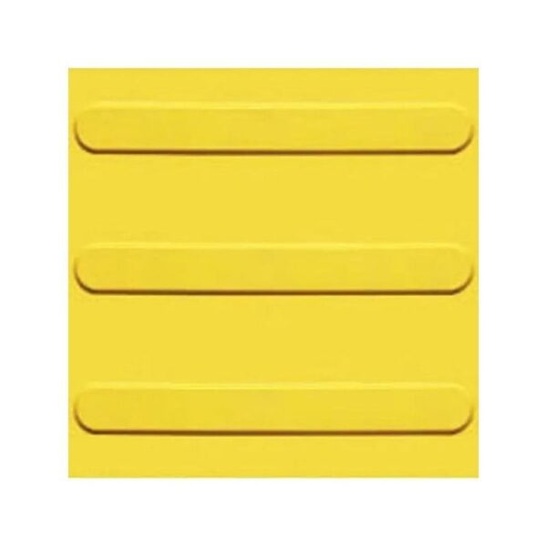 PISO TATIL 25X25CM DIRECIONAL AMARELO KAPAZI