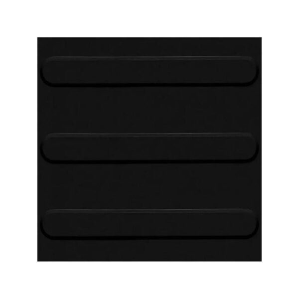 PISO TATIL 25X25CM DIRECIONAL PRETO KAPAZI