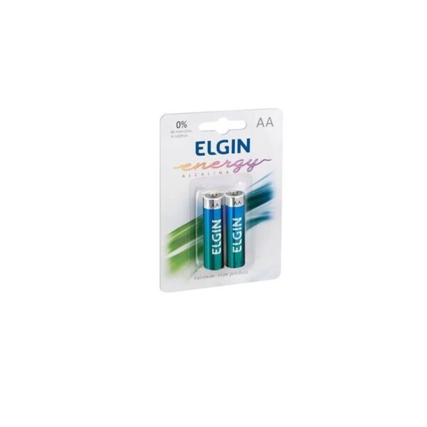 PILHA ALCALINA AA BLISTER COM 2 PECAS ELGIN