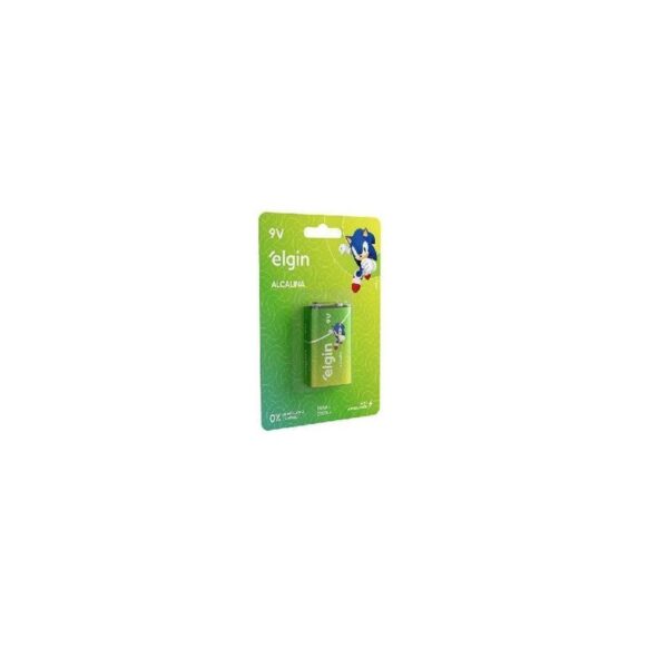 BATERIA ALCALINA 9V BLISTER COM 1 PECA ELGIN