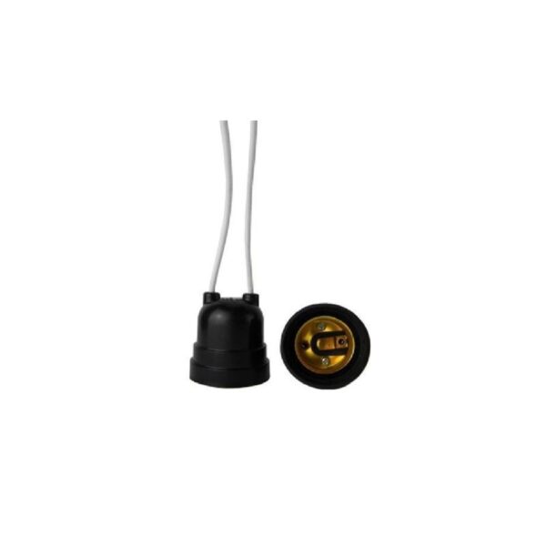 BOCAL E27 PLASTICO PENDENTE C/ RABICHO PT DECORLUX