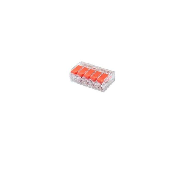 CONECTOR DE EMENDA E DERIVACAO PLASTICO 0,56MM 5P 40A TRANSP 5UN DECORLUX
