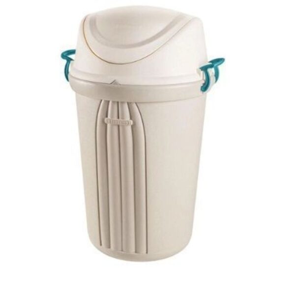 CESTO LIXO PLASTICO BRANCO 140L SANREMO