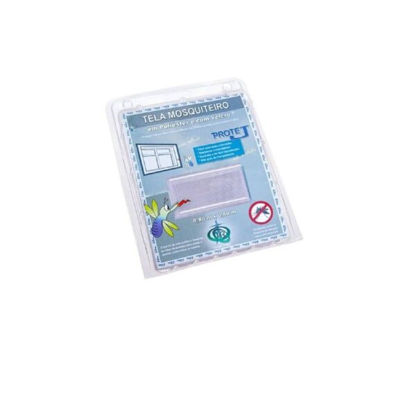 TELA MOSQUITEIRO COM VELCRO 0,80M X 0,80M BRANCA VICTORIA REGGIA