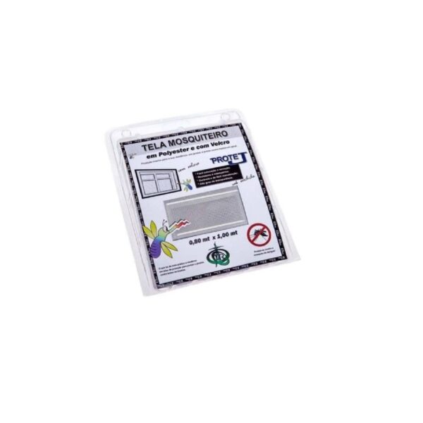 TELA MOSQUITEIRO COM VELCRO 0,80M X 1,00M BRANCA VICTORIA REGGIA