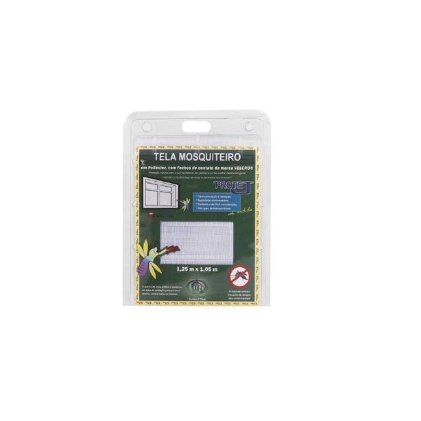 TELA MOSQUITEIRO COM VELCRO 1,25M X 1,05M BRANCA VICTORIA REGGIA
