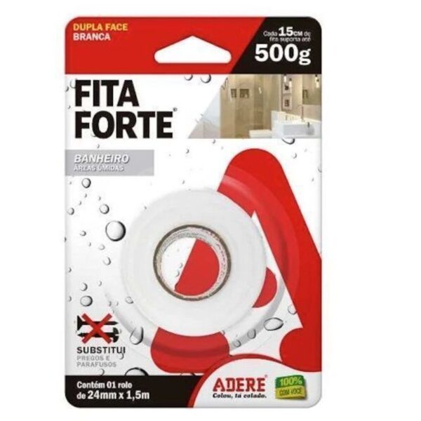 FITA DUPLA FACE AREAS UMIDAS 24MMX1,5CM ADERE