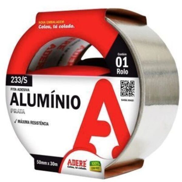 FITA ALUMINIO PRATA 50MMX30M ADERE