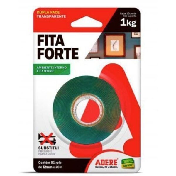 FITA DUPLA FACE XT80  12MMX20M ADERE
