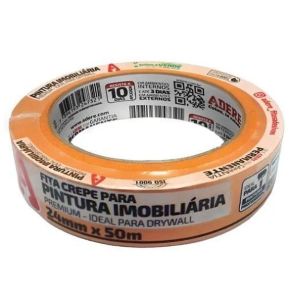 FITA CREPE IMOB  LARANJA 24MMX50M ADERE