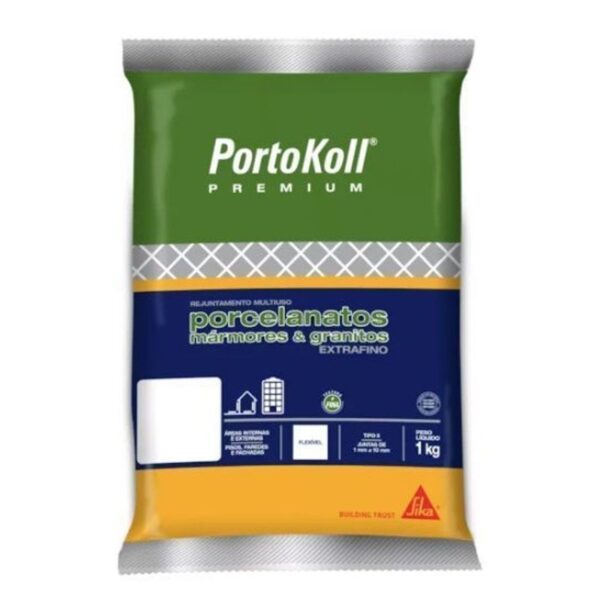 REJUNTE PREMIUM MULTIUSO EXTRAFINO PRETO 1KG PORTOKOLL