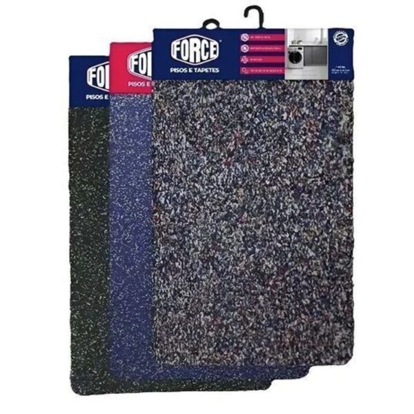 TAPETE BORRACHA ANTIDERRAPANTE - 40X60CM - VERMELHO/AZUL FORCE