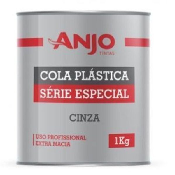 COLA PLASTICA SERIE ESPECIAL CINZA 1KG ANJO QUIMICA