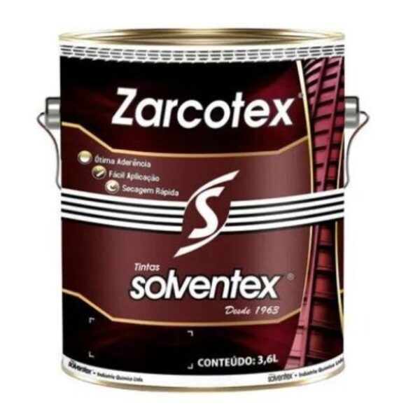ZARCAO  ÓXIDO METÁLICO VERMELHO FOSCO ZARCOTEX 3600ML SOLVENTEX