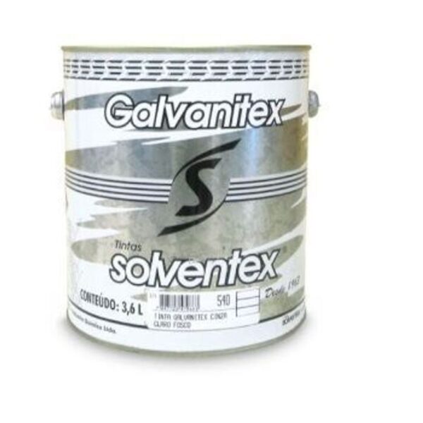 FUNDO P/GALVANIZADO E ALUMINIO CINZA CLARO FOSCO GALVANITEX 3600ML SOLVENTEX