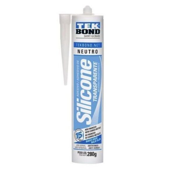 ADESIVO DE SILICONE NEUTRO 280G TRANSPARENTE